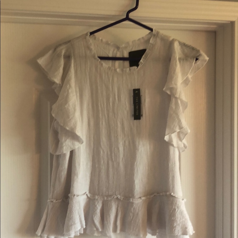 NWT The Limited size M ruffle top